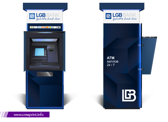 ATM Design, ATM Branding, ATM Creative Model, ATM 3D Display, ATM Stand Alone Display, ATM Outdoor Display, ATM Branding Design, ATM Branding Company in Lebanon, Montreal, Quebec